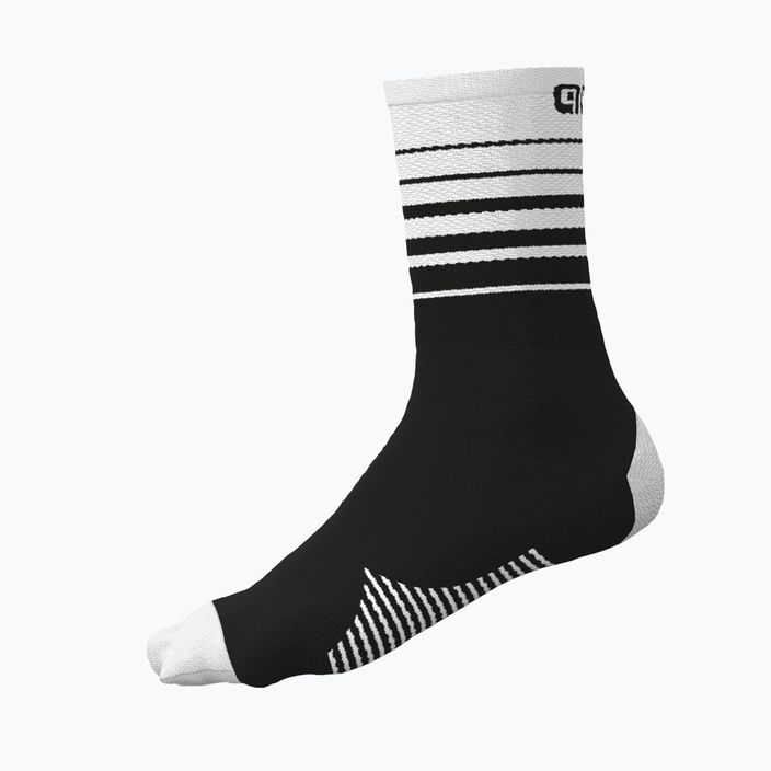 Alé One cycling socks black and white L22217400 4