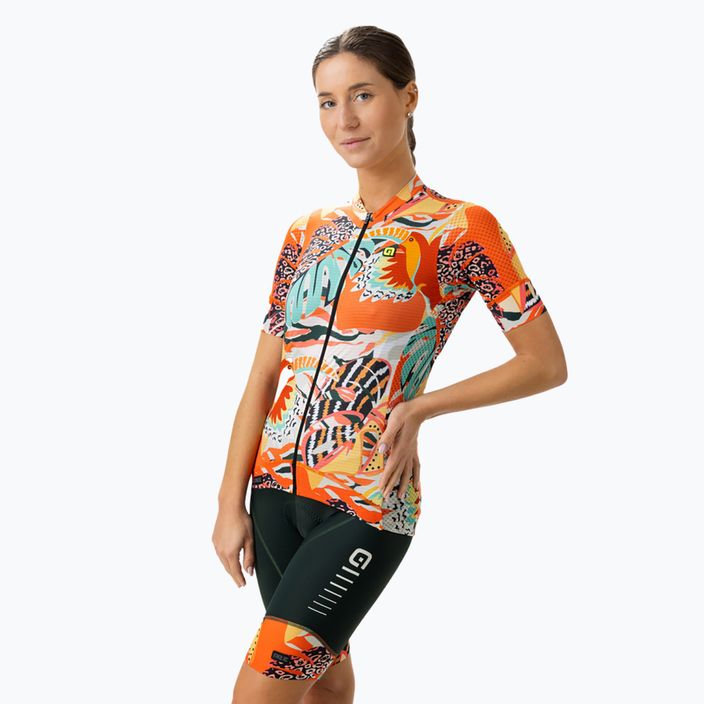 Women's cycling jersey Alé Rio orange L23171529 2