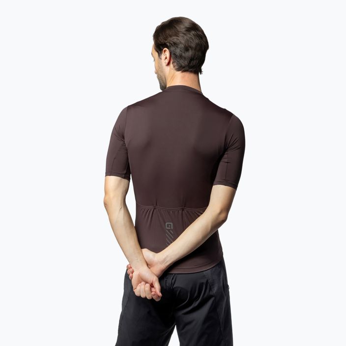 Men's Alé Color Block Off Road cycling jersey cocoa brown 2
