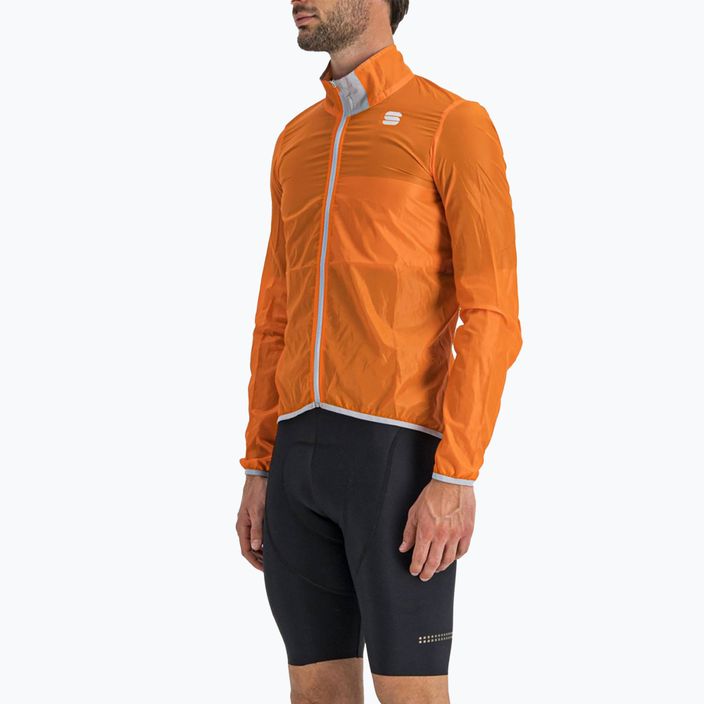 Men's Sportful Hot Pack Easylight cycling jacket orange 1102026.850 7