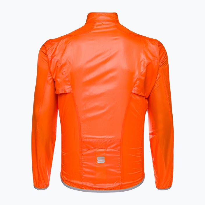 Men's Sportful Hot Pack Easylight cycling jacket orange 1102026.850 2