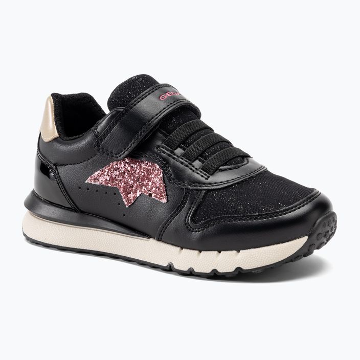 Geox Fastics children's shoes black/dark pink