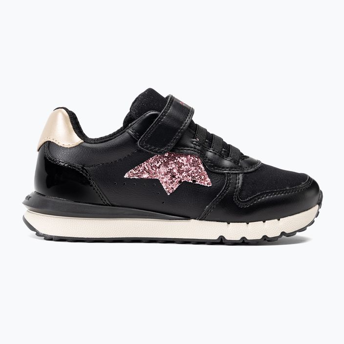 Geox Fastics children's shoes black/dark pink 2