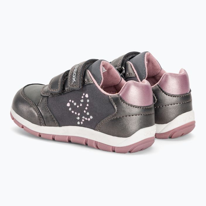 Geox Heira children's shoes dark grey/dark pink 3