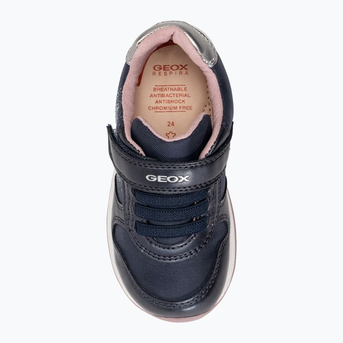 Geox Rishon navy/dark silver children's shoes 6