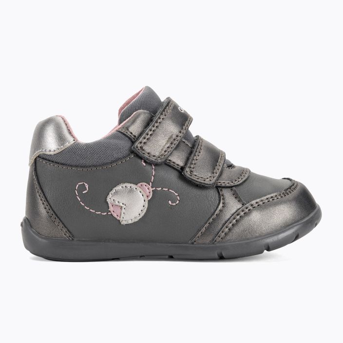 Geox Elthan dark grey/dark silver children's shoes 2
