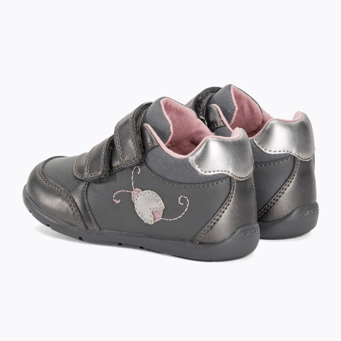 Geox Elthan dark grey/dark silver children's shoes 3