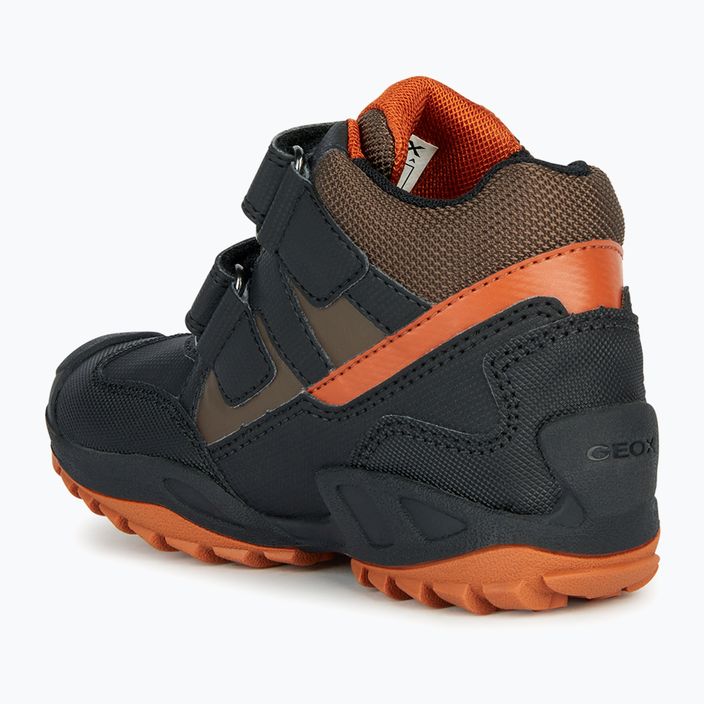 Geox New Savage Abx junior shoes black/dark orange 9