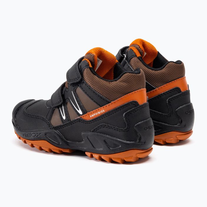 Geox New Savage Abx junior shoes black/dark orange 3