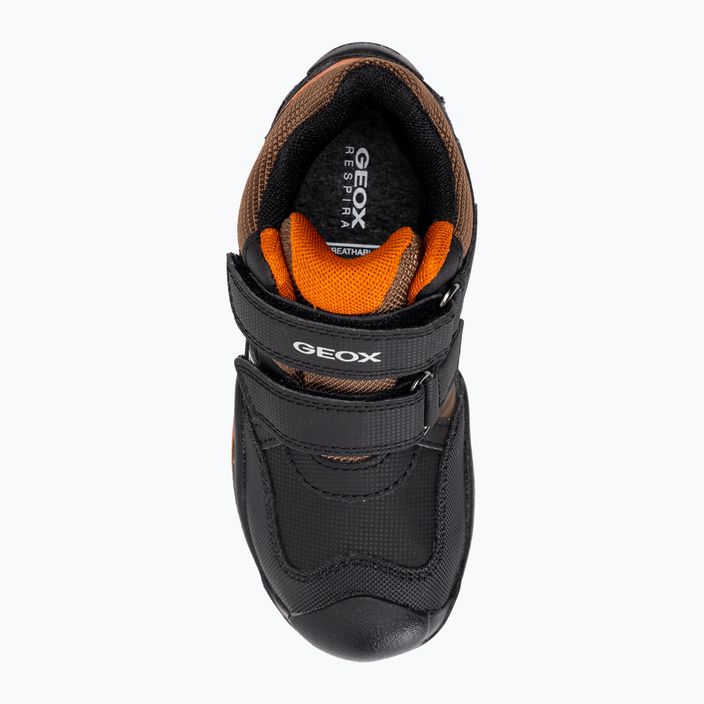 Geox New Savage Abx junior shoes black/dark orange 6
