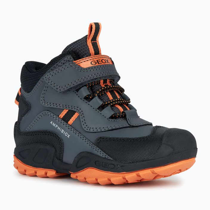 Geox New Savage Abx junior shoes dark grey/orange 7