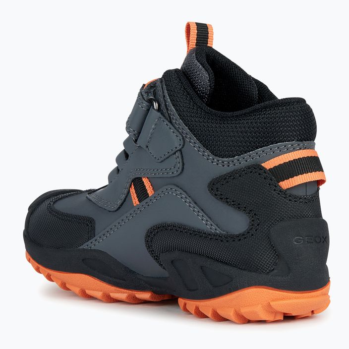 Geox New Savage Abx junior shoes dark grey/orange 9