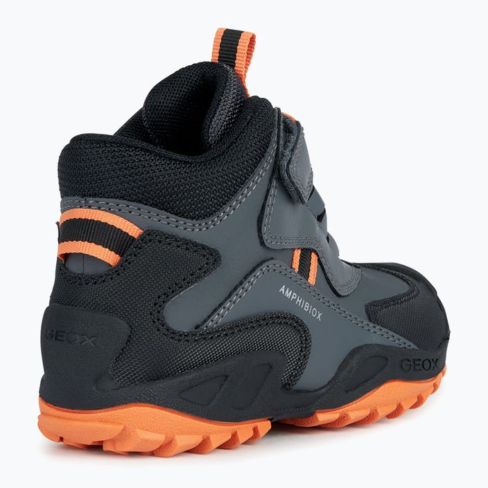 Geox New Savage Abx junior shoes dark grey/orange 10