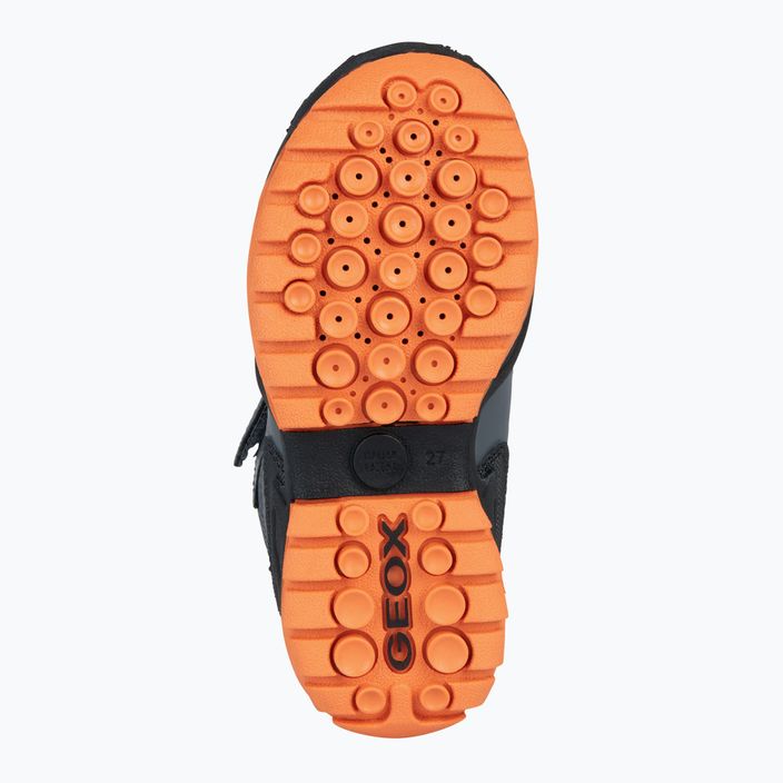 Geox New Savage Abx junior shoes dark grey/orange 12
