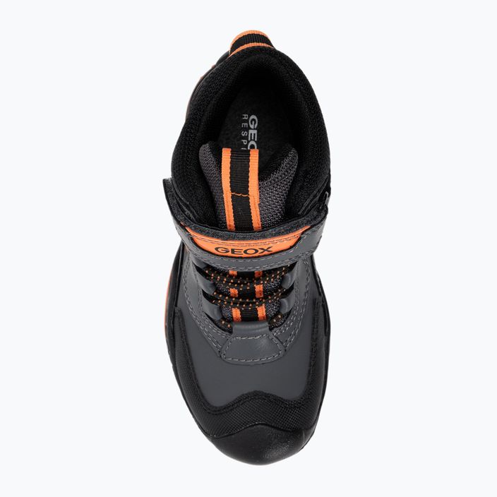 Geox New Savage Abx junior shoes dark grey/orange 6