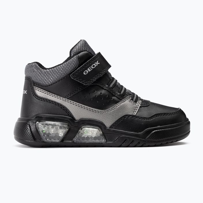 Geox Illuminus black/dark grey children's shoes 2