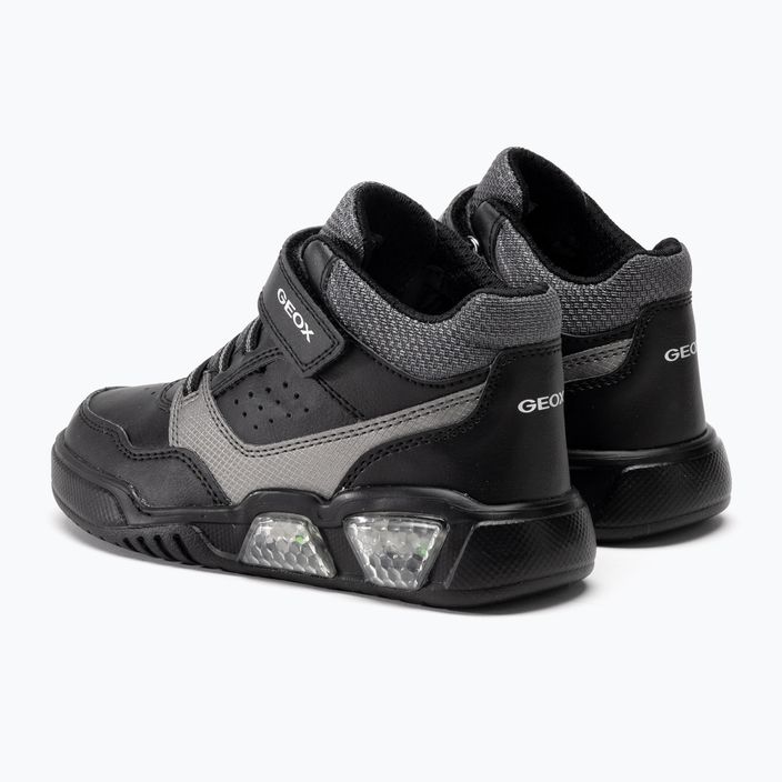 Geox Illuminus black/dark grey children's shoes 3