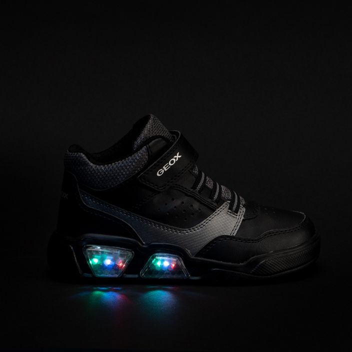 Geox Illuminus black/dark grey children's shoes 7