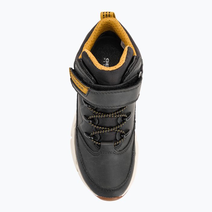 Geox Flexyper Plus black/dark yellow junior shoes 6