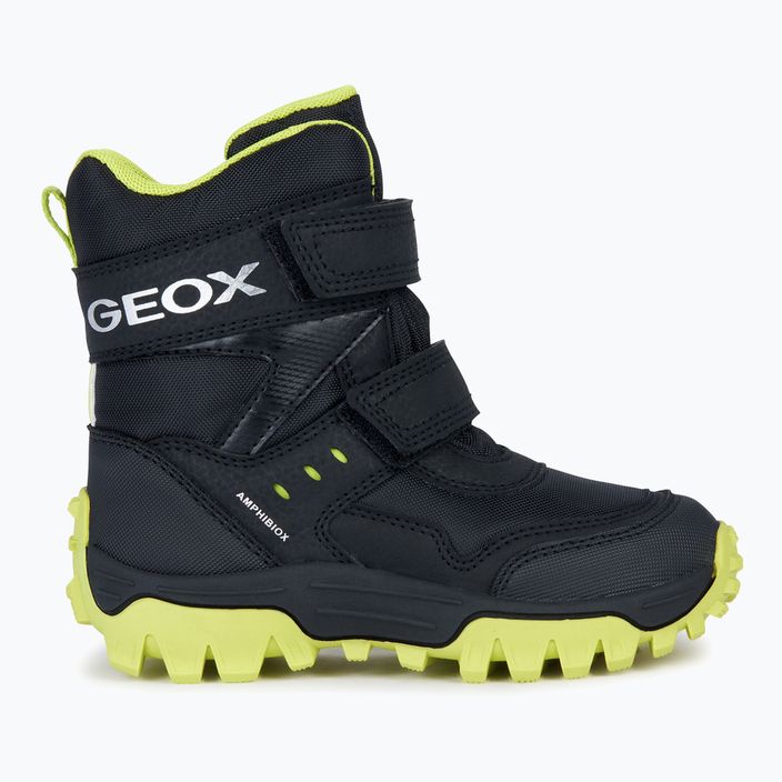 Geox Himalaya Abx junior shoes black/light green 8
