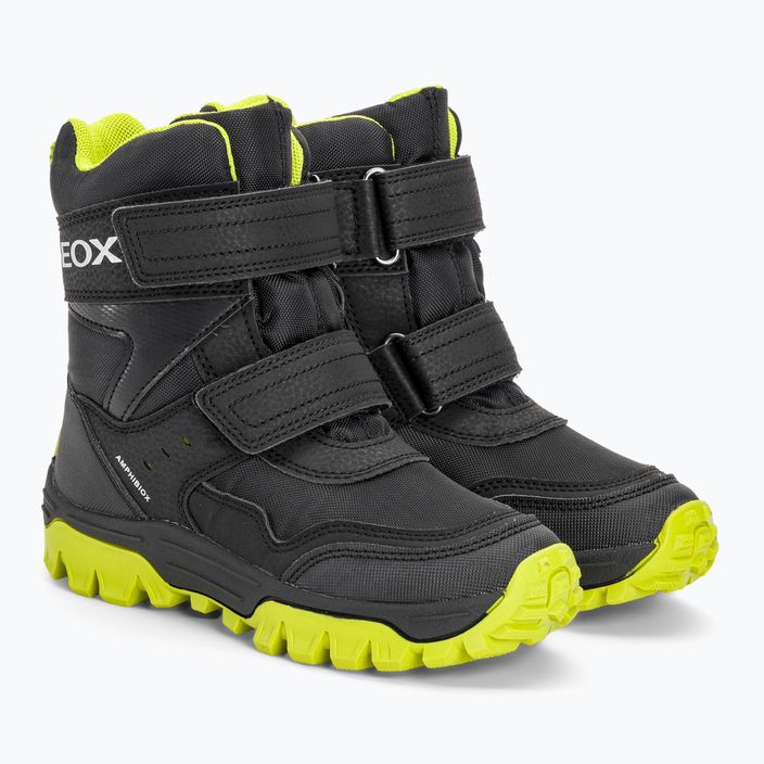 Geox Himalaya Abx junior shoes black/light green 4