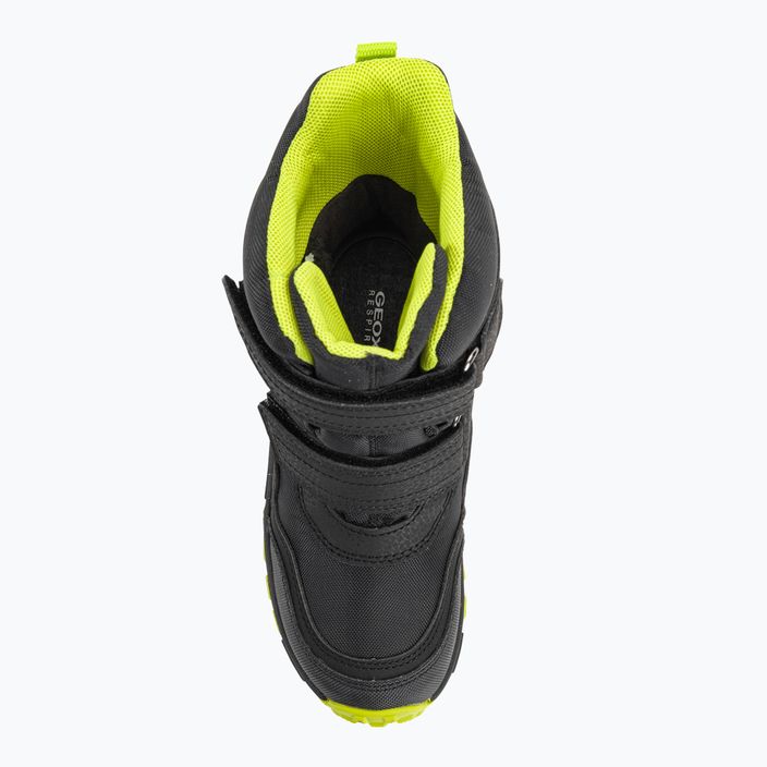 Geox Himalaya Abx junior shoes black/light green 6