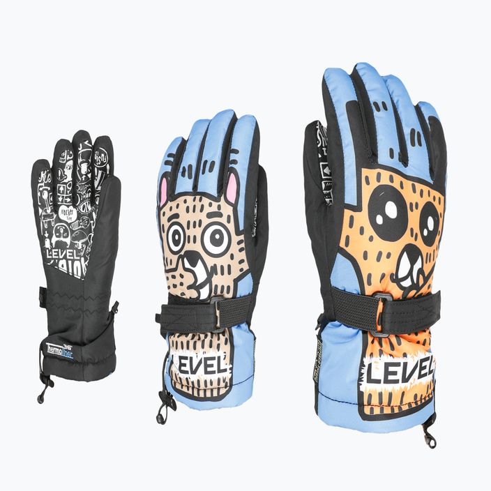 Level junior wood ski gloves 6