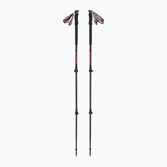 Fizan Elbrus trekking poles black-red S20 7507