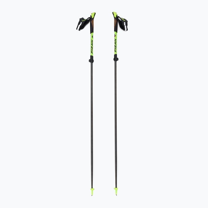Nordic walking poles Fizan Carbon Pro yellow S20 CA07