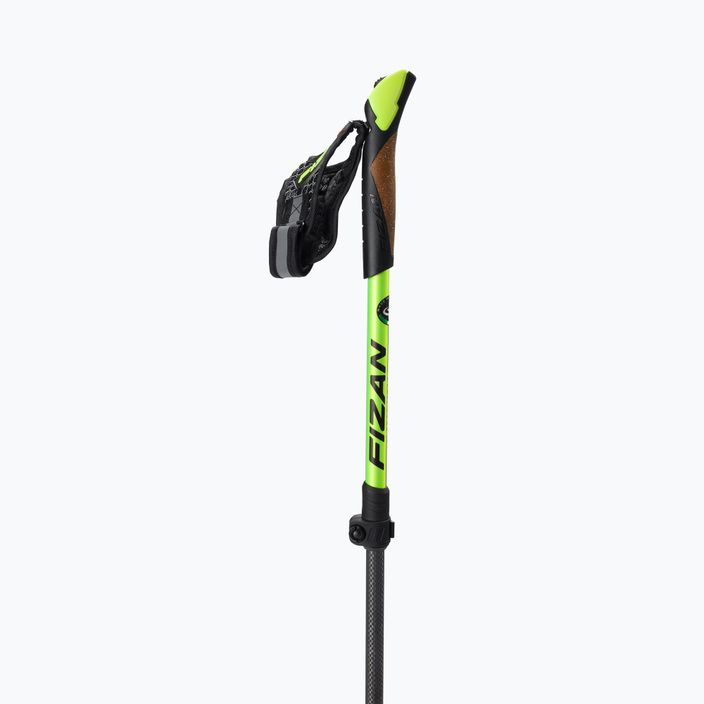Nordic walking poles Fizan Carbon Pro yellow S20 CA07 2