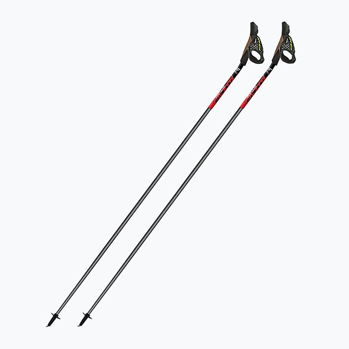 Fizan Carbon 3K Impulse red/grey Nordic walking poles 5