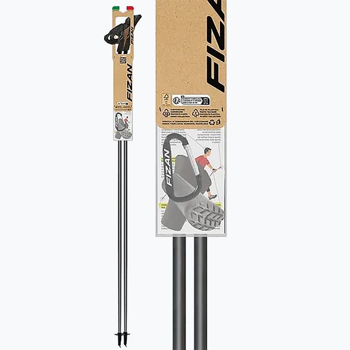 Fizan Carbon 3K Impulse red/grey Nordic walking poles 7