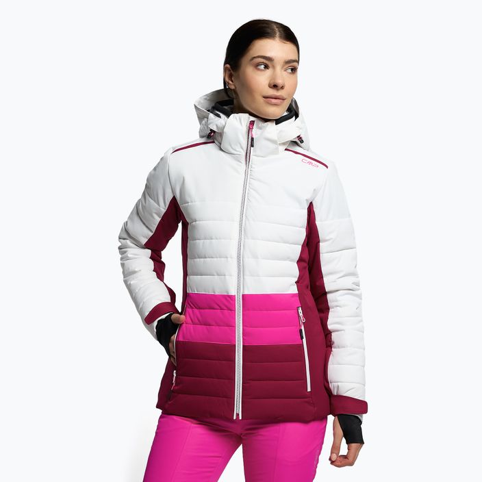 CMP women's ski jacket pink and white 31W0226/A001