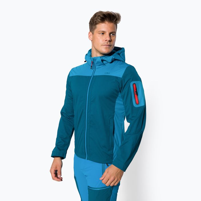 Men's CMP softshell jacket blue 39A5027/02ML 4