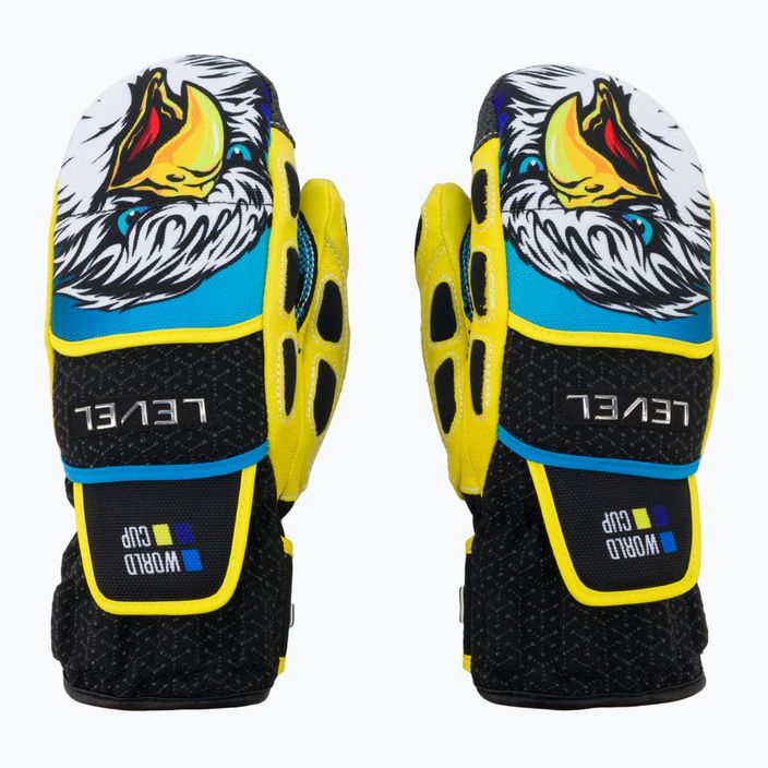 Level children's ski glove Worldcup CF Mitt yellow 4117JM.66 3