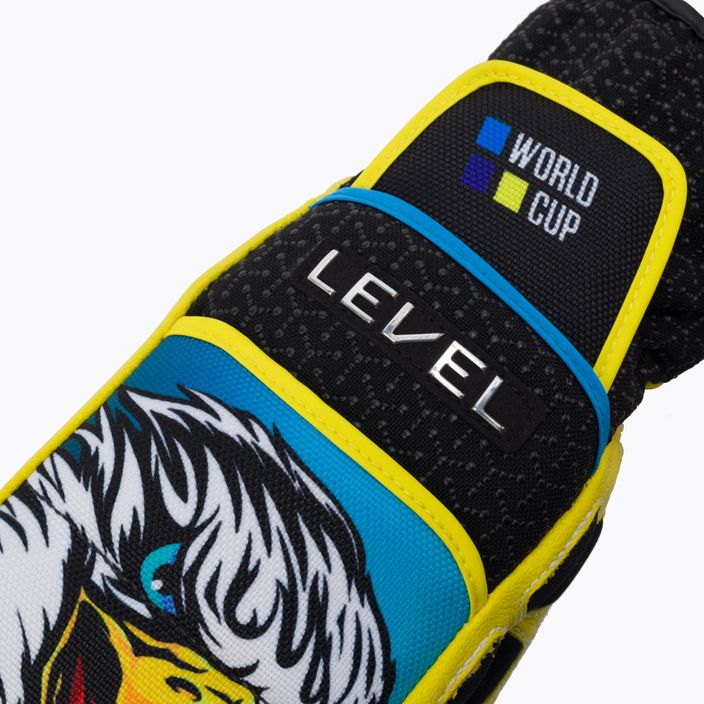 Level children's ski glove Worldcup CF Mitt yellow 4117JM.66 4