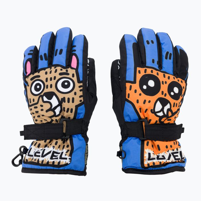 Level Junior children's ski gloves blue-brown 4152JG 3