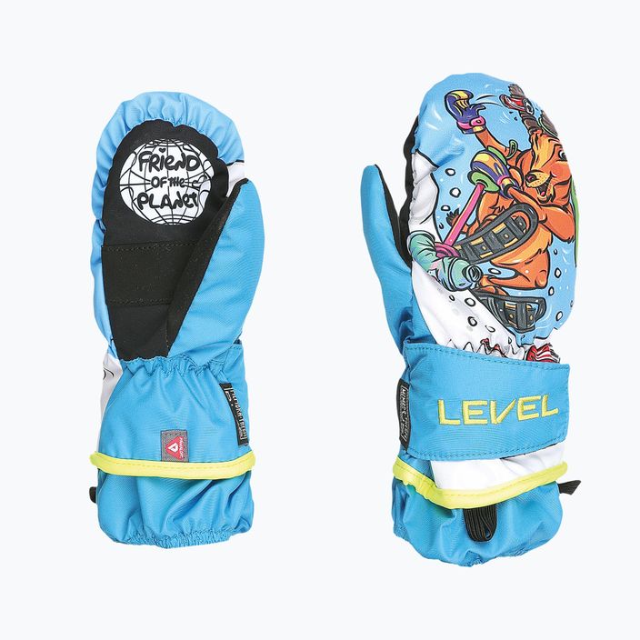 Level Animal children's ski gloves light blue 6