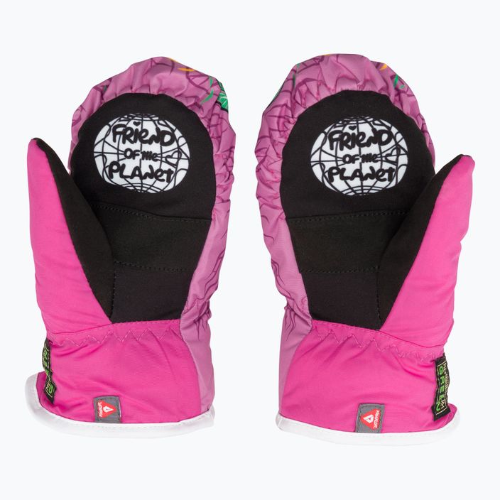Level Animal pink children's ski gloves 2