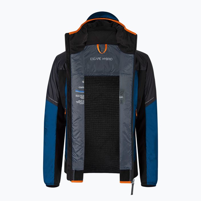 Men's Montura Escape Hybrid jacket deep blue/mandarino 4
