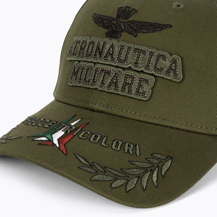 Men's Aeronautica Militare Embossed Embroidery military green baseball cap 3