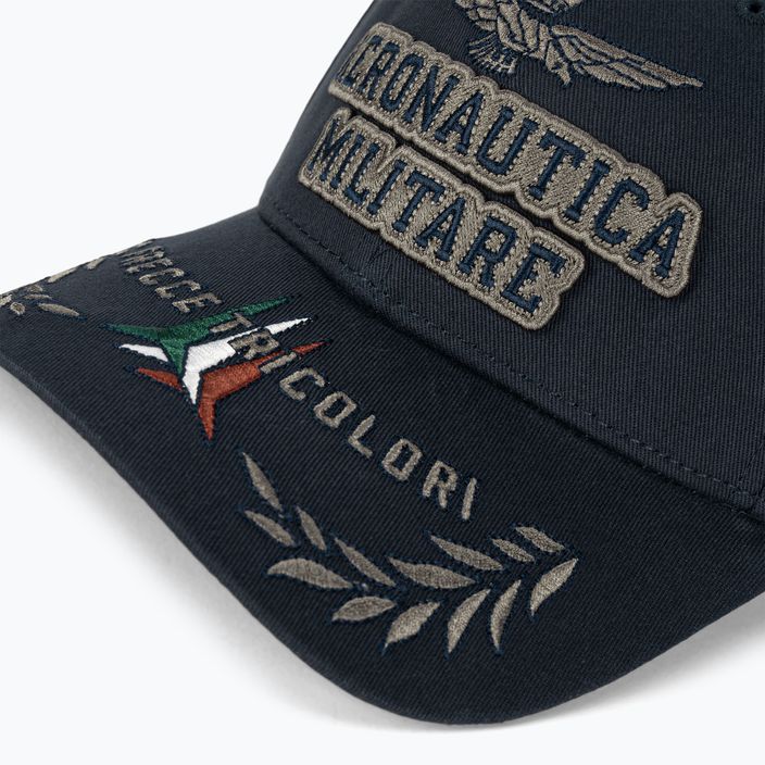 Men's Aeronautica Militare Embossed Embroidery baseball cap blue navy 3