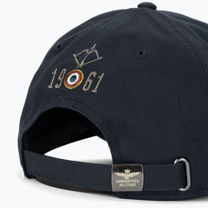 Men's Aeronautica Militare Embossed Embroidery baseball cap blue navy 4