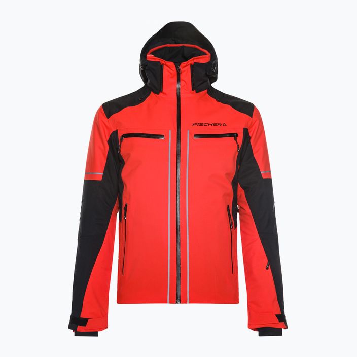 Fischer RC4 red tomato men's ski jacket 3