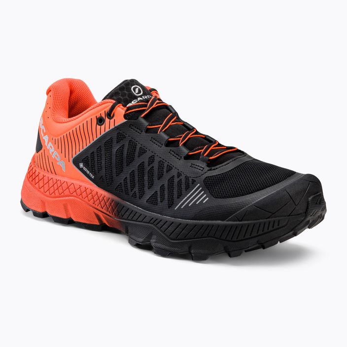 Men's SCARPA Spin Ultra black/orange GTX running shoes 33072-200/1