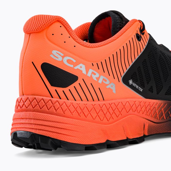 Men's SCARPA Spin Ultra black/orange GTX running shoes 33072-200/1 8