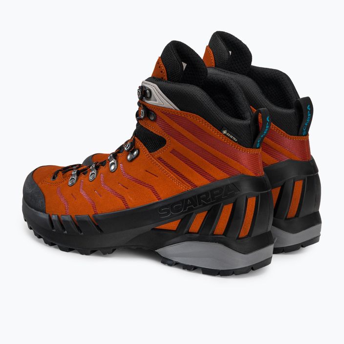 Men's trekking boots SCARPA Cyclone S GTX orange 30031 3