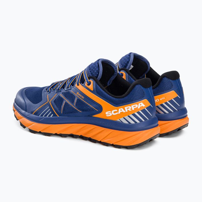 SCARPA Spin Infinity GTX men's running shoes navy blue-orange 33075-201/2 3