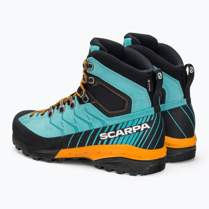 Women's trekking boots SCARPA Mescalito TRK GTX turquoise-black 61050 3