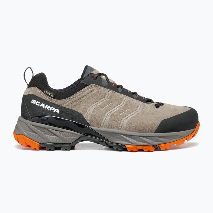 Men's trekking boots SCARPA Rush Trail GTX taupe/mango 11